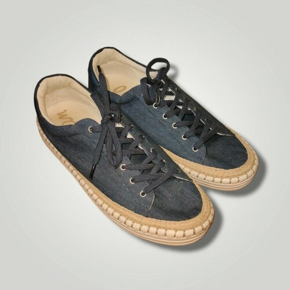 Sam Edelman Kavi Fashion Sneaker - Chic Braided Jute Detail Casual Shoes